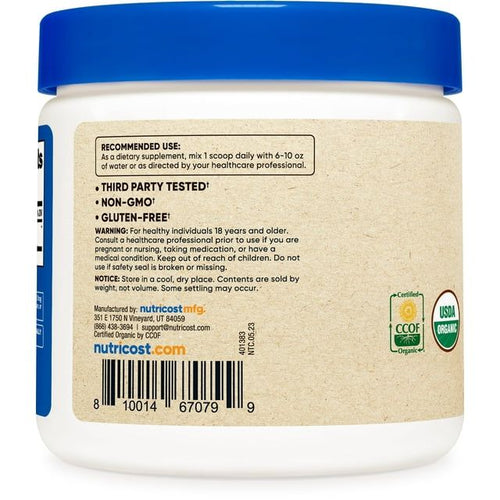 Nutricost Organic Cordyceps Powder 100 Grams - USDA Certified Organic Supplement EasyOptionXY LLC