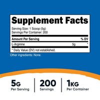 Nutricost L-Arginine Powder 1KG - 5g Per Serving, Non-GMO and Gluten Free Supplement EasyOptionXY LLC
