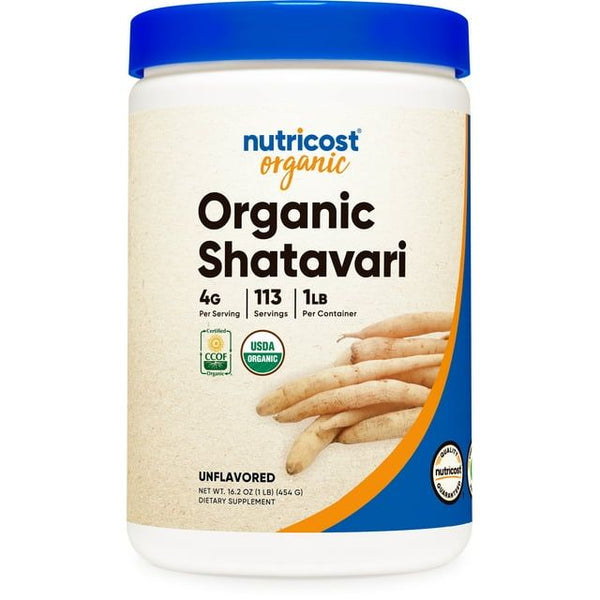 Nutricost Organic Shatavari Powder 1 LB - Non-GMO, Gluten Free Supplement EasyOptionXY LLC