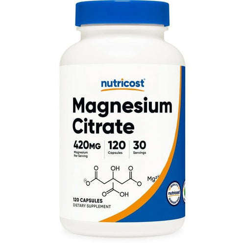 Nutricost Magnesium Citrate Supplement 420mg, 30 Servings (120 Vegetarian Capsules) EasyOptionXY LLC
