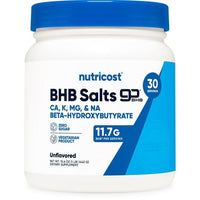 Nutricost 4-in-1 BHB Powder (Unflavored) Exogenous Ketone Salts EasyOptionXY LLC
