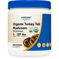 Nutricost Organic Turkey Tail Mushroom Powder 8 oz, 50:1 Extract, Supplement EasyOptionXY LLC