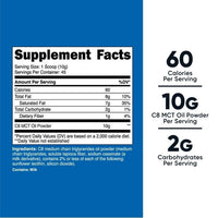 Nutricost C8 MCT Oil Powder 1LB (16oz) - 95% C8 MCT Oil Powder Supplement EasyOptionXY LLC