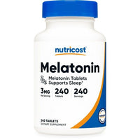 Nutricost Melatonin 3mg, 240 Tablets - 3mg Per Serving, Non-GMO, Gluten Free Supplement EasyOptionXY LLC
