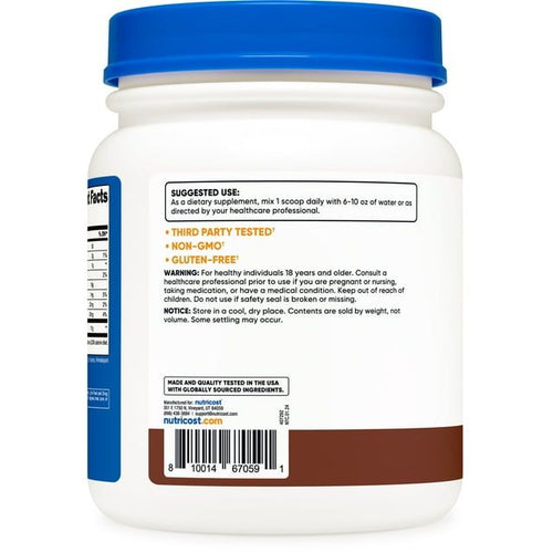 Nutricost Grass-Fed Collagen Powder 1LB (Chocolate) - Non-GMO, Gluten Free Supplement EasyOptionXY LLC