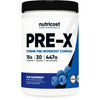 Nutricost Pre-X Xtreme Pre-Workout Complex Powder Blue Raspberry (30 Serv) - Non-GMO Supplement EasyOptionXY LLC