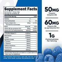 Nutricost Pre-X Xtreme Pre-Workout Complex Powder Blue Raspberry (30 Serv) - Non-GMO Supplement EasyOptionXY LLC