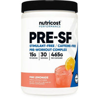 Nutricost Stim-Free Pre-Workout Supplement Powder, 30 Servings (Pink Lemonade) EasyOptionXY LLC