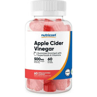 Nutricost Apple Cider Vinegar 500mg, 60 Gummies, Apple Flavored EasyOptionXY LLC