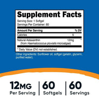 Nutricost Astaxanthin 12mg, Non-GMO and Gluten Free, 60 Softgels, Health Supplement EasyOptionXY LLC