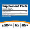 Nutricost D-Aspartic Acid (DAA) Powder 300 Grams - Health Supplement EasyOptionXY LLC