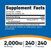 Nutricost Vitamin D3 2000 IU Softgels, 240 Softgels, Non-GMO & Gluten Free Supplement EasyOptionXY LLC