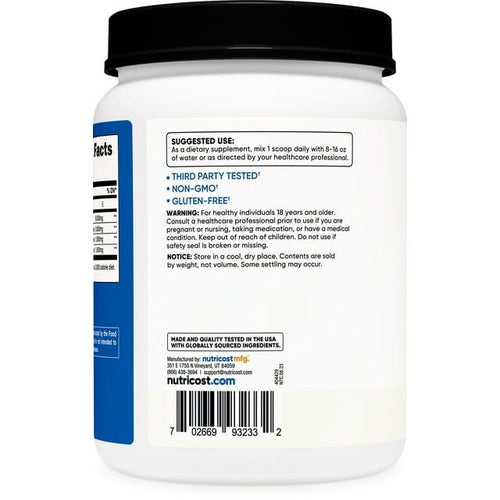 Nutricost BCAA Powder 2:1:1 (Unflavored) 150 Servings- Amino Acid Supplement EasyOptionXY LLC