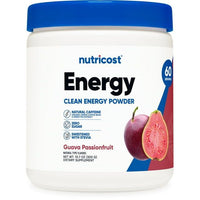Nutricost Energy Complex Guava Passion Fruit (60 Servings) | Clean Energy Powder, Sweetened with Stevia, Natural Caffeine (300g) EasyOptionXY LLC