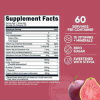 Nutricost Energy Complex Guava Passion Fruit (60 Servings) | Clean Energy Powder, Sweetened with Stevia, Natural Caffeine (300g) EasyOptionXY LLC