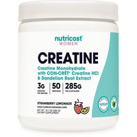 Nutricost Creatine Monohydrate Powder for Women Strawberry Lemonade, 50 Servings, Supplement EasyOptionXY LLC