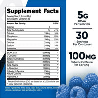 Nutricost Intra-Workout Powder, 30 Servings (Blue Raspberry) - Non-GMO Supplement EasyOptionXY LLC