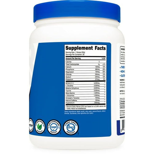 Nutricost Intra-Workout Powder, 30 Servings (Blue Raspberry) - Non-GMO Supplement EasyOptionXY LLC