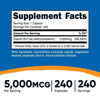 Nutricost Vitamin B12 (Methylcobalamin) 5000mcg, 240 Capsules - Non-GMO & Gluten Free EasyOptionXY LLC
