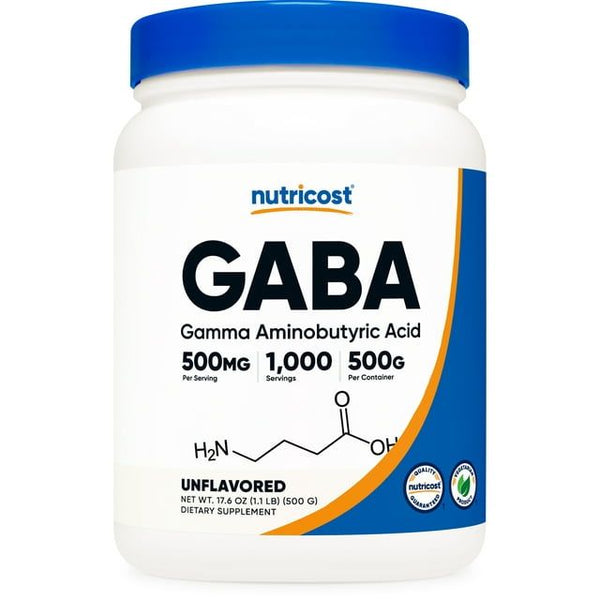 Nutricost Pure GABA 500G Supplement Powder (Gamma Aminobutyric Acid) (500 Grams/1.1 Pounds) EasyOptionXY LLC