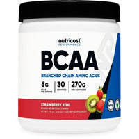 Nutricost BCAA Powder- 2:1:1 - (Strawberry Kiwi) 30 Servings - Non-GMO Supplement EasyOptionXY LLC