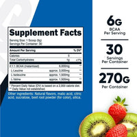 Nutricost BCAA Powder- 2:1:1 - (Strawberry Kiwi) 30 Servings - Non-GMO Supplement EasyOptionXY LLC