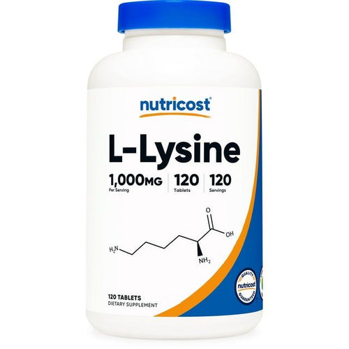 Nutricost L-Lysine 1000mg, 120 Tablets - Gluten Free & Non-GMO Amino Acid Supplement EasyOptionXY LLC