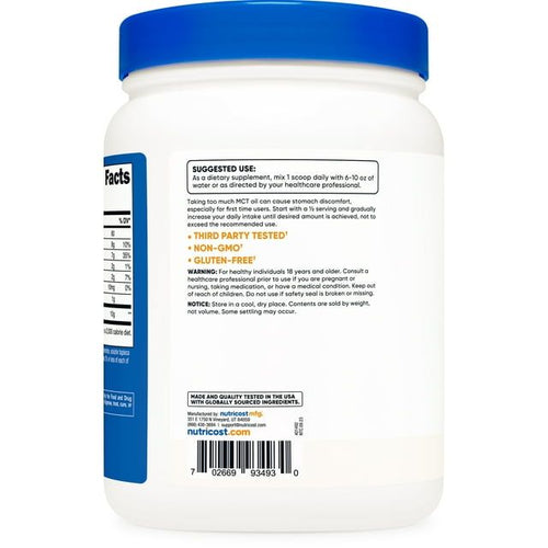 Nutricost MCT Oil Powder 1LB (16oz) - (Medium Chain Triglyceride) Supplement EasyOptionXY LLC