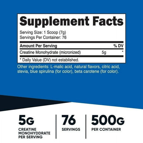 Nutricost Creatine Monohydrate Powder (Green Apple, 500 Gram) - Micronized Creatine Supplement - Vegan, Non-GMO, Gluten Free EasyOptionXY LLC