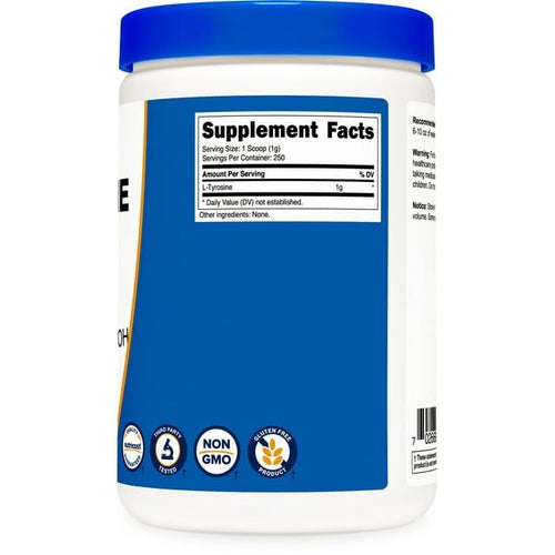 Nutricost L-Tyrosine Powder 250 Grams -1000mg Per Serving, Non-GMO Supplement EasyOptionXY LLC