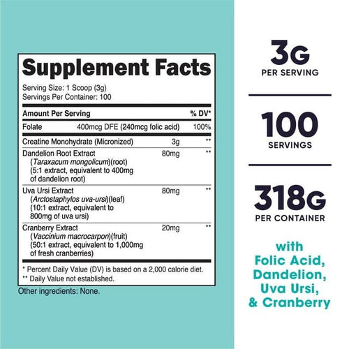 Nutricost Creatine Monohydrate Powder for Women Unflavored Supplement, 100 Servings EasyOptionXY LLC