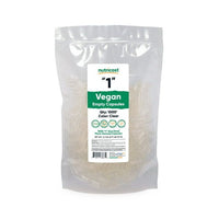 Nutricost Vegan Empty Capsules Size 1 - Clear Empty Plant-Based Capsules (1000ct) - Kosher, Halal, Non-GMO, Soy Free, Gluten-Free, Vegetarian EasyOptionXY LLC