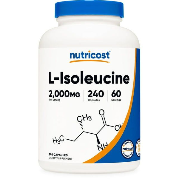 Nutricost L-Isoleucine 2000mg per Serving, 240 Capsules (60 Servings) - Supplement EasyOptionXY LLC