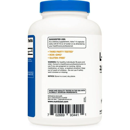 Nutricost L-Isoleucine 2000mg per Serving, 240 Capsules (60 Servings) - Supplement EasyOptionXY LLC