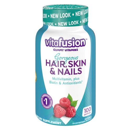 Vitafusion Multivitamin Gummy; Biotin and Antioxidant vitamins C & E; Raspberry Flavor; 100 Count EasyOptionXY LLC