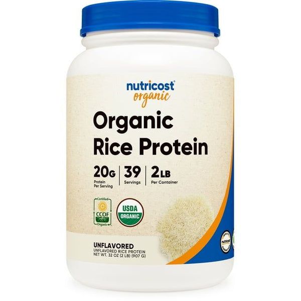Nutricost Organic Rice Protein Powder 2LBS (Unflavored) - Non-GMO, Gluten Free EasyOptionXY LLC