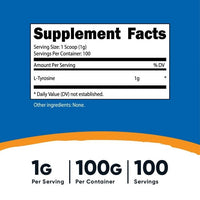 Nutricost L-Tyrosine Powder 100 Grams (100 Servings) 1G per Serving - Health Supplement EasyOptionXY LLC