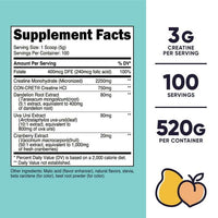 Nutricost Creatine Monohydrate Powder for Women Peach Mango, 100 Servings, Supplement EasyOptionXY LLC