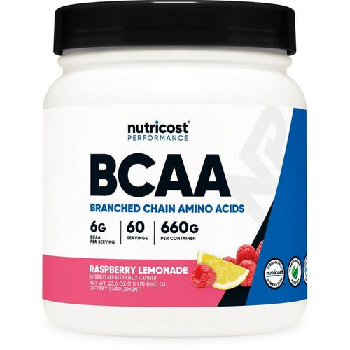 Nutricost BCAA Powder (Lemon) 60 Servings Supplement EasyOptionXY LLC