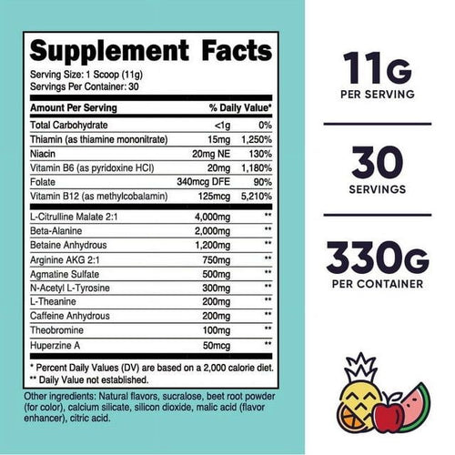 Nutricost Pre-Workout Supplement Powder for Women, Fruit Punch, 30 Servings EasyOptionXY LLC