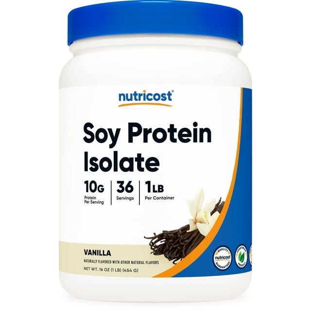 Nutricost Soy Protein Powder Supplement, 1 LB Vanilla, 10 Grams of Protein Per Serving EasyOptionXY LLC