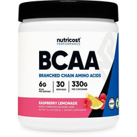 Nutricost BCAA Powder- 2:1:1 - (Raspberry Lemonade) 30 Servings - Amino Acids EasyOptionXY LLC