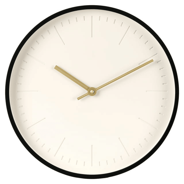 Better Homes & Garden 20" Round Indoor Modern Black Analog Wall Clock EasyOptionXY LLC