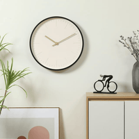 Better Homes & Garden 20" Round Indoor Modern Black Analog Wall Clock EasyOptionXY LLC