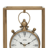 DecMode 13" Bronze Metal Standing Stopwatch Clock EasyOptionXY LLC