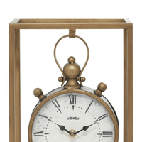 DecMode 13" Bronze Metal Standing Stopwatch Clock EasyOptionXY LLC
