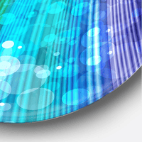 Designart 'Rainbow Effects Illustration ' Modern wall clock(Size 23" x 23") EasyOptionXY LLC