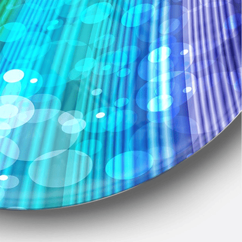 Designart 'Rainbow Effects Illustration ' Modern wall clock(Size 23" x 23") EasyOptionXY LLC