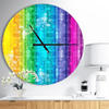 Designart 'Rainbow Effects Illustration ' Modern wall clock(Size 23" x 23") EasyOptionXY LLC