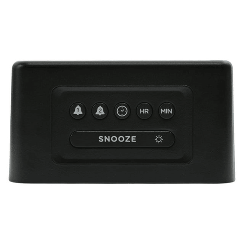 Lumoday Dual USB Charging Station Digital Alarm Clock (Black/Wood) EasyOptionXY LLC